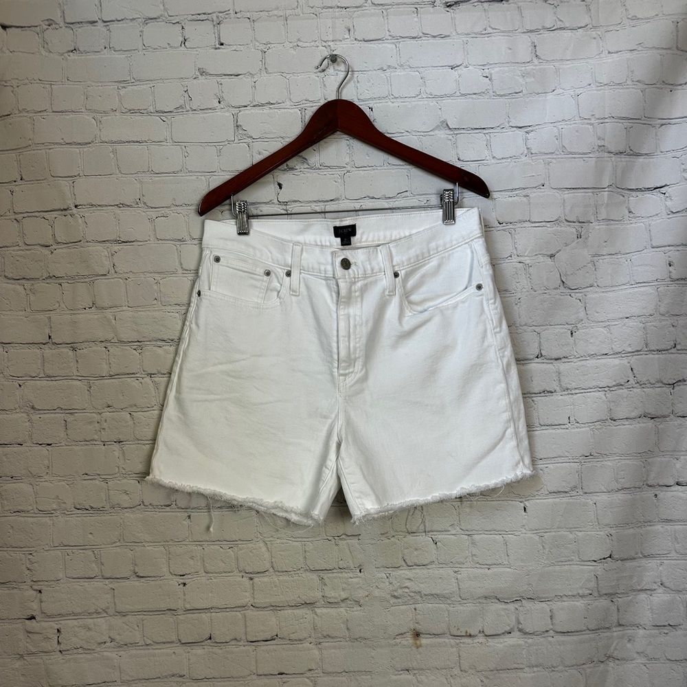 J. Crew women’s White Jean Shorts Size 31